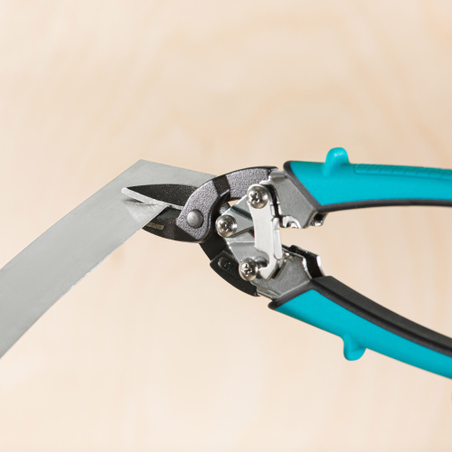 Ножницы по металлу "Piranha", 190 мм, прямой рез, сталь СrM, двухкомпонентные рукоятки Gross купить в Москве с доставкой по всей России | ProtosMarket.ru