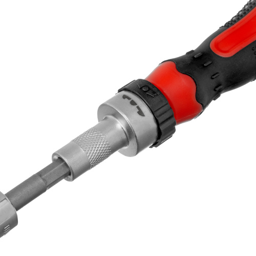 Отвертка реверсивная с набором бит и насадок торцевых, CrV, 1/4, 16 шт Matrix купить в Москве с доставкой по всей России | ProtosMarket.ru