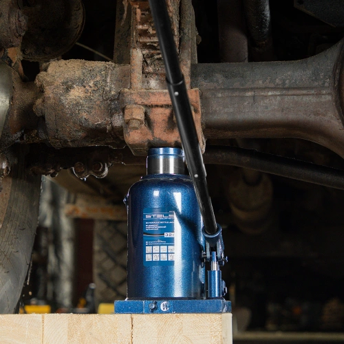 Домкрат гидравлический бутылочный, 32 т, h подъема 260-420 мм Stels купить в Москве с доставкой по всей России | ProtosMarket.ru