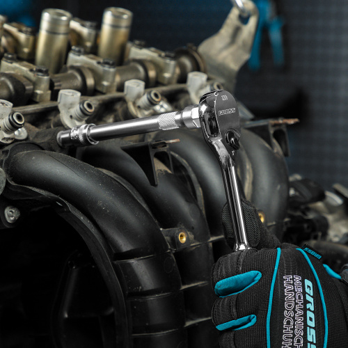 Ключ-трещотка 3/8", CrV, 120 зубьев, цельнометаллический, хром Gross купить в Москве с доставкой по всей России | ProtosMarket.ru