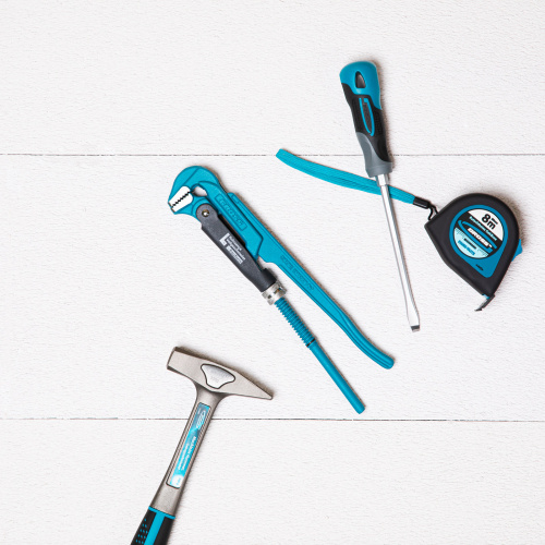 Ключ трубный рычажный 3/4, №0, цельнокованый, CrV, тип "L" Gross купить в Москве с доставкой по всей России | ProtosMarket.ru