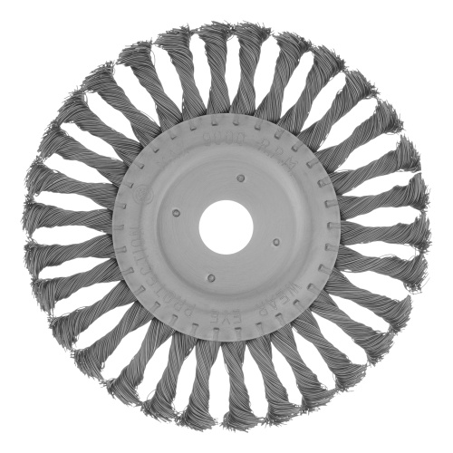 Щетка для УШМ 175 мм, посадка 22.2 мм, плоская, крученая проволока 0.5 мм Matrix по ценам производителя в Казани с доставкой по всей России