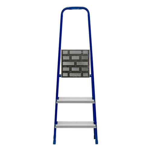 Стремянка, 3 ступени, стальной профиль, алюминиевые ступени Сибртех купить в Москве с доставкой по всей России | ProtosMarket.ru