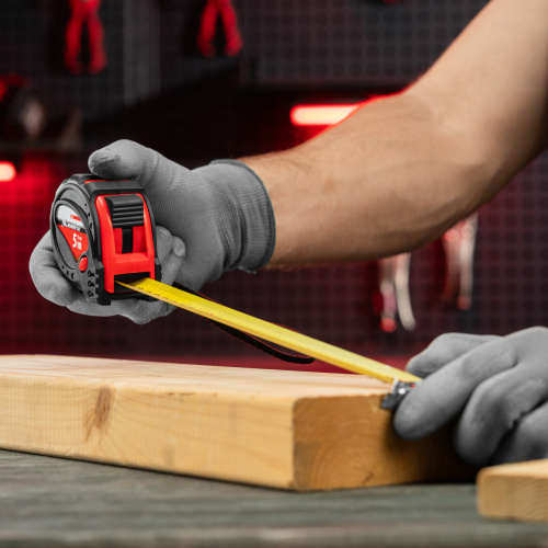 Рулетка Status Magnet 3 fixations,5 м х 25 мм,обрезиненный корпус,зацеп с магнитом Matrix по ценам производителя в Казани с доставкой по всей России