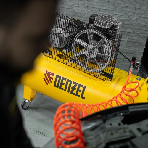 Компрессор воздушный BCI3000-T/200, ременный привод , 3.0 кВт, 200 литров, 530 л/мин Denzel купить в Москве с доставкой по всей России | ProtosMarket.ru