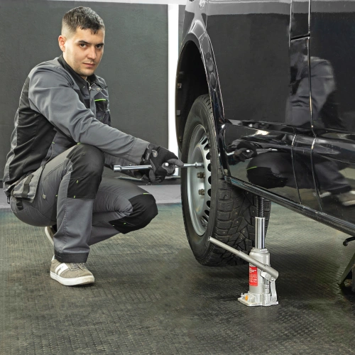 Домкрат гидравлический бутылочный, 5 т, h подъема 197-382 мм Matrix купить в Москве с доставкой по всей России | ProtosMarket.ru