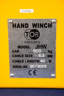 Лебедка ручная барабанная с тросом  500кг   40м с храповым механизмом TOR JHW купить в Москве с доставкой по всей России | ProtosMarket.ru