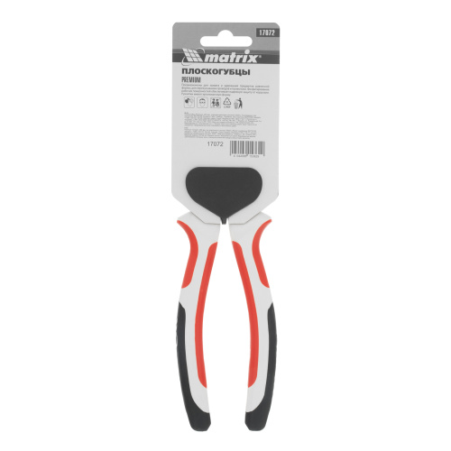 Плоскогубцы Premium, 200 мм, трехкомпонентные рукоятки Matrix купить в Москве с доставкой по всей России | ProtosMarket.ru