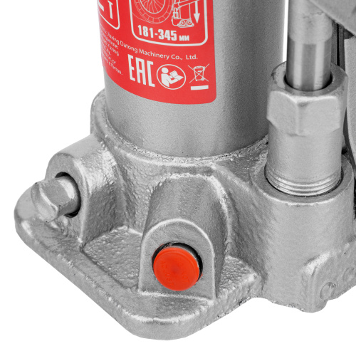 Домкрат гидравлический бутылочный, 2 т, высота подъема 181-345 мм Matrix купить в Москве с доставкой по всей России | ProtosMarket.ru