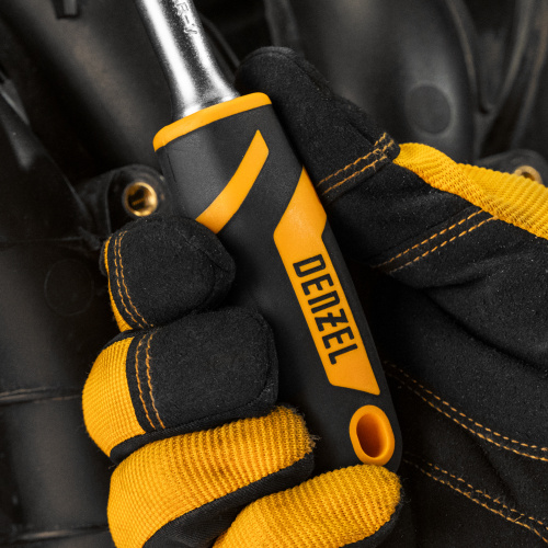 Ключ-трещотка 3/8", 90 зубьев, с быстрым сбросом, CrV Denzel купить в Москве с доставкой по всей России | ProtosMarket.ru