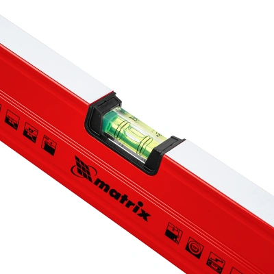 Уровень алюминиевый магнитный, 2000 мм, фрезерованный, 3 глазка (1 зеркальный) усиленный Matrix по ценам производителя в Казани с доставкой по всей России