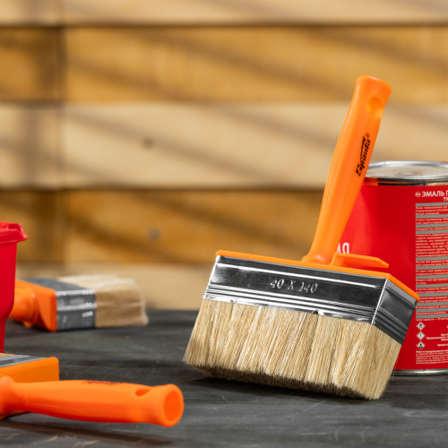 Кисть-ракля, 40х140 мм, натуральная щетина, пластмассовый корпус, пластмассовая ручка Sparta купить в Москве с доставкой по всей России | ProtosMarket.ru