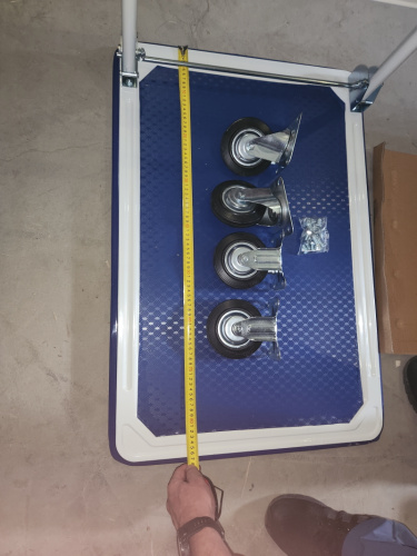 Тележка платформенная 150 кг TOR PH150 (740х480) со складной ручкой (резиновые колеса 100 мм) купить в Москве с доставкой по всей России | ProtosMarket.ru