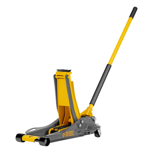 Домкрат гидравлический подкатной, 3 т, 75-500 мм, быстрый подъем, низкий подхват, проф. Denzel по ценам производителя в Казани с доставкой по всей России