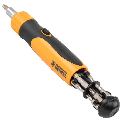 Отвертка реверсивная, механизм SmartPush 12 шт, S2 Denzel купить в Москве с доставкой по всей России | ProtosMarket.ru