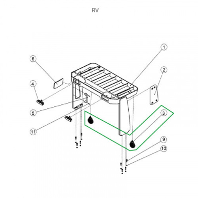 Фара поворотная для ричтрака RV (24V) по ценам производителя в Казани с доставкой по всей России