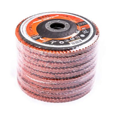 Круг лепестковый с керамическим абразивом для шлифования по нержавеющей стали FTL Everest 27 125 х 22,2 мм P60 по ценам производителя в Казани с доставкой по всей России