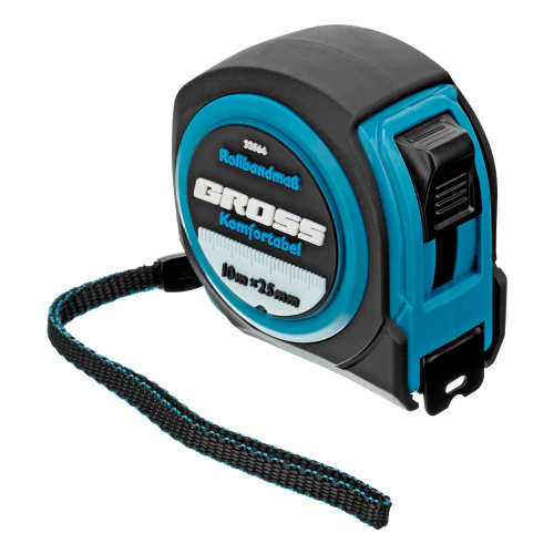 Рулетка Komfortabel 10 м х 25 мм,обрезиненный корпус Gross купить в Москве с доставкой по всей России | ProtosMarket.ru