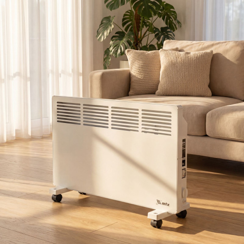 Конвектор электрический КМ-1500.2, 230 В, 1500 Вт, X-образный нагреватель, колеса, термостат MTX по ценам производителя в Казани с доставкой по всей России