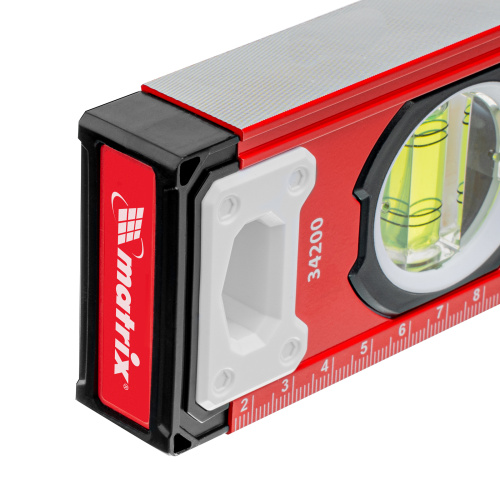 Уровень алюминиевый, фрезерованный, 3 глазка, 400 мм Matrix по ценам производителя в Казани с доставкой по всей России