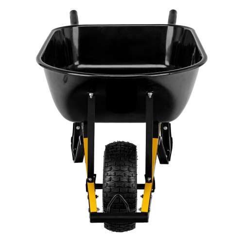 Тачка строительная, усиленная, объем 140 л, 230 кг, колесо 15х6.00-6 Denzel купить в Москве с доставкой по всей России | ProtosMarket.ru