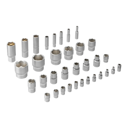 Набор инструментов, 1/2", 1/4", CrV, S2, пластиковый кейс, 84 предмета Denzel купить в Москве с доставкой по всей России | ProtosMarket.ru