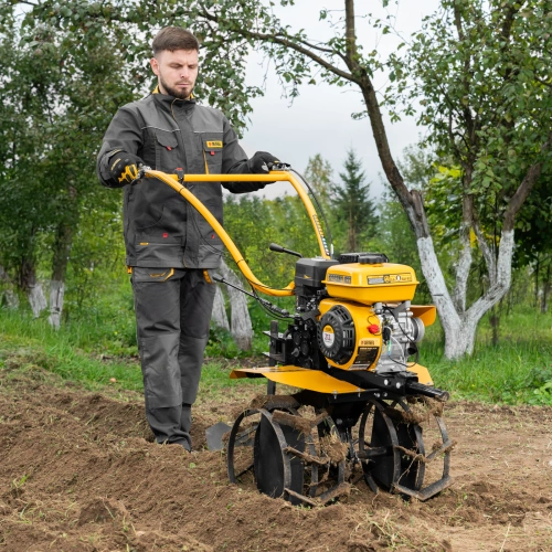 Мотоблок DPT-370S, 7 л.с., ремен.сцеп, фрез 3х4, ШОМ, передачи 3В/1Н Denzel по ценам производителя в Казани с доставкой по всей России