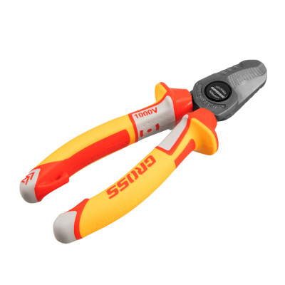 Кабелерез, диэлектрические рукоятки до 1000 В, трехкомпонентные рукоятки, 160 мм Gross купить в Москве с доставкой по всей России | ProtosMarket.ru