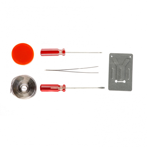 Ремонтный набор электрика 7 предметов: паяльник 30 Вт, припой, флюс, две отвертки, пинцет, подставка Sparta купить в Москве с доставкой по всей России | ProtosMarket.ru