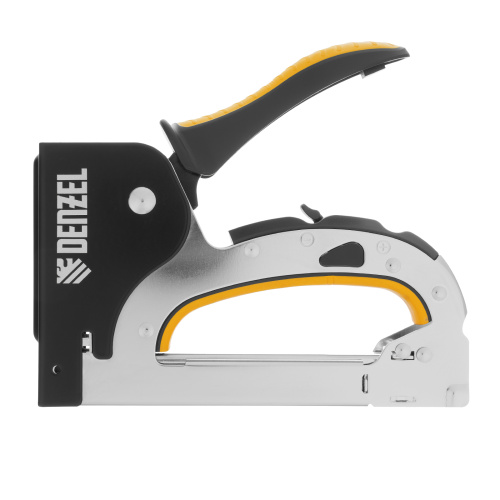 Степлер мебельный, стальной корпус, быстрая загрузка, регул. силы удара, тип 53, 4-14 мм Denzel купить в Москве с доставкой по всей России | ProtosMarket.ru