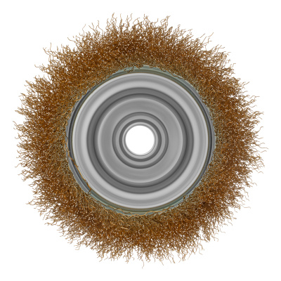 Щетка для УШМ, 100 мм, М14, "чашка", латунированная витая проволока Matrix по ценам производителя в Казани с доставкой по всей России