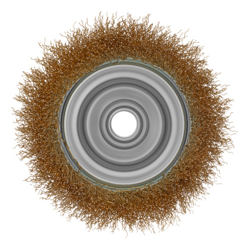 Щетка для УШМ, 100 мм, М14, "чашка", латунированная витая проволока Matrix по ценам производителя в Казани с доставкой по всей России