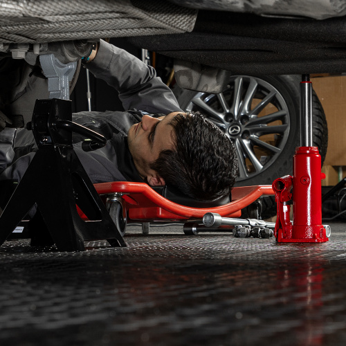 Домкрат гидравлический бутылочный, 3т, h подъема 180-340 мм Sparta купить в Москве с доставкой по всей России | ProtosMarket.ru