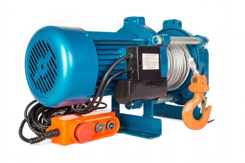 Лебедка электрическая 1000кг  70м с канатом 380В TOR KCD (J) по ценам производителя в Казани с доставкой по всей России