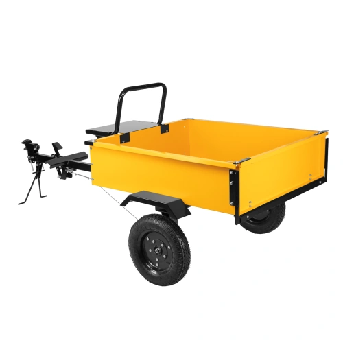 Прицеп для мотоблока TT-500, оцинк., груз. 500 кг, рег. сцепка, колеса 4.00-10, в упаковке Denzel по ценам производителя в Казани с доставкой по всей России