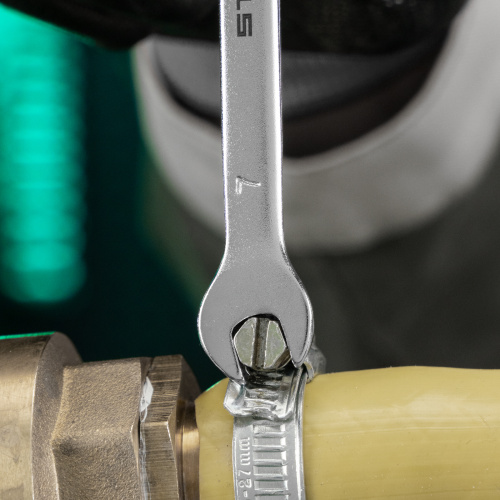 Ключ комбинированный, 7 мм, CrV, матовый хром Stels по ценам производителя в Казани с доставкой по всей России