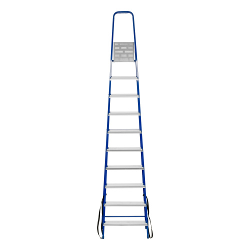 Стремянка, 10 ступеней, стальной профиль, алюминиевые ступени Сибртех купить в Москве с доставкой по всей России | ProtosMarket.ru