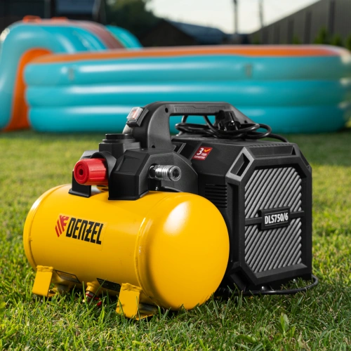 Компрессор  DLS750/6 безмасляный малошумный 750 Вт, 140 л/мин,ресивер 6 л Denzel по ценам производителя в Казани с доставкой по всей России