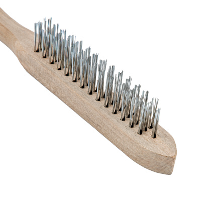 Щетка трехрядная металлическая с деревянной ручкой Sparta купить в Москве с доставкой по всей России | ProtosMarket.ru