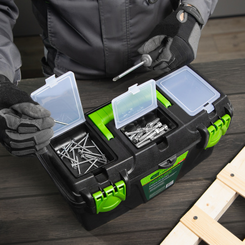 Ящик для инструментов 16”, с органайзерами Сибртех купить в Москве с доставкой по всей России | ProtosMarket.ru