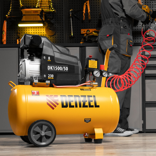 Компрессор воздушный DK1500/50, Х-PRO 1.5 кВт, 230 л/мин, 50 л Denzel купить в Москве с доставкой по всей России | ProtosMarket.ru