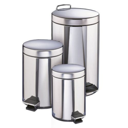 Контейнер для мусора Filmop из нержавеющей стали с внутренним пластиковым ведром (12 литров, с педалью) купить в Москве с доставкой по всей России | ProtosMarket.ru
