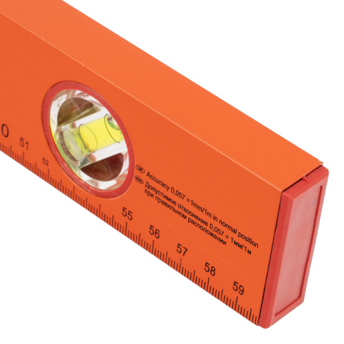 Уровень алюминиевый, 600 мм, 3 глазка, желтый, линейка Sparta по ценам производителя в Казани с доставкой по всей России