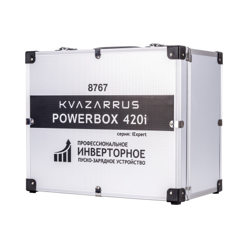 Инверторное пуско-зарядное устройство KVAZARRUS PowerBox 420i, таймер, алюминиевый кейс купить в Москве с доставкой по всей России | ProtosMarket.ru