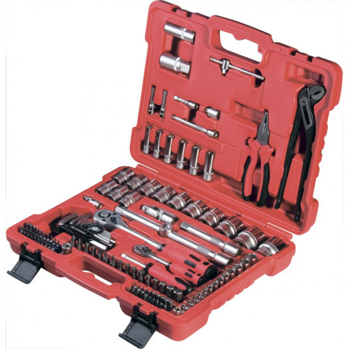 Набор слесарно-монтажный с квадратами 1/4, 1/2 и 5/16", 117 предметов Matrix ProFI по ценам производителя в Казани с доставкой по всей России