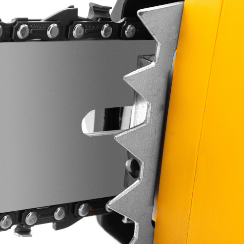 Пила цепная электрическая EDS-2200P, 2.2 кВт,поперечная, шина 45 см, шаг 3/8, паз 1.3 мм, 63 звена Denzel купить в Москве с доставкой по всей России | ProtosMarket.ru