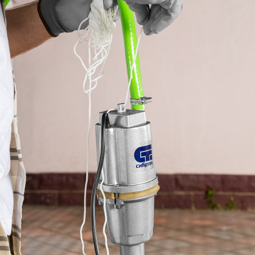 Вибрационный насос СВН300Н-10, нижний забор, 300 Вт, напор 75 м, 1200 л/ч, кабель 10 м Сибртех купить в Москве с доставкой по всей России | ProtosMarket.ru