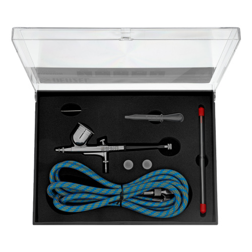 Аэрограф с верхним бачком AB1, 0.2/0.3/0.5 мм, 7 мл, 9 л/мин Denzel по ценам производителя в Казани с доставкой по всей России