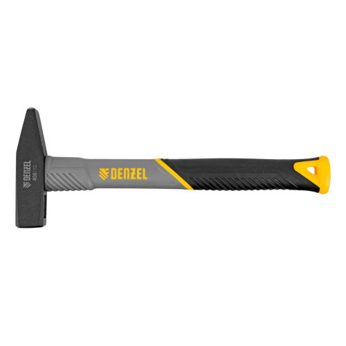 Молоток слесарный, 400 г, кованый, фибергласовая рукоятка c TPR покрытием Denzel купить в Москве с доставкой по всей России | ProtosMarket.ru