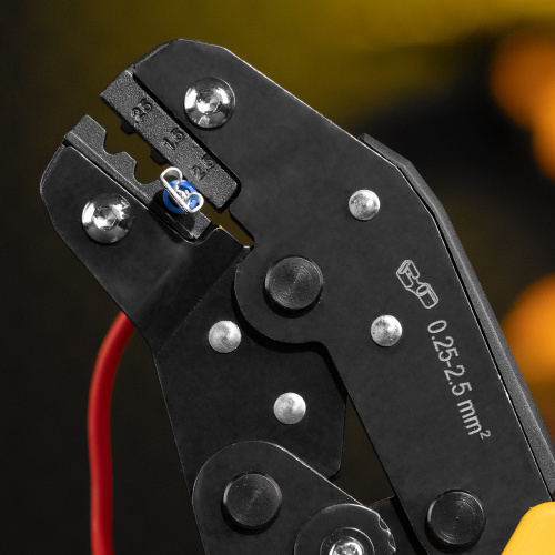 Клещи для обжима неизолированных наконечников НК и НВ, разъемов РП, 0,25 - 2,5 мм2 Denzel купить в Москве с доставкой по всей России | ProtosMarket.ru